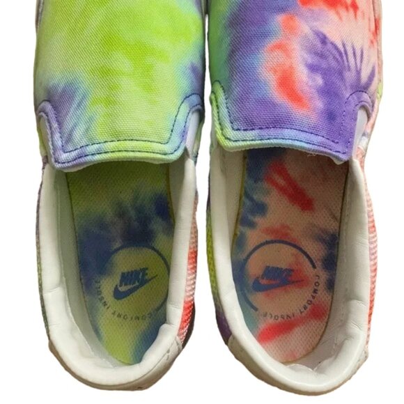 Nike Women’s Court Legacy Tie Dye Multi-Color Slip-On Sneaker, Sz 7/5, EUC - Picture 6 of 8